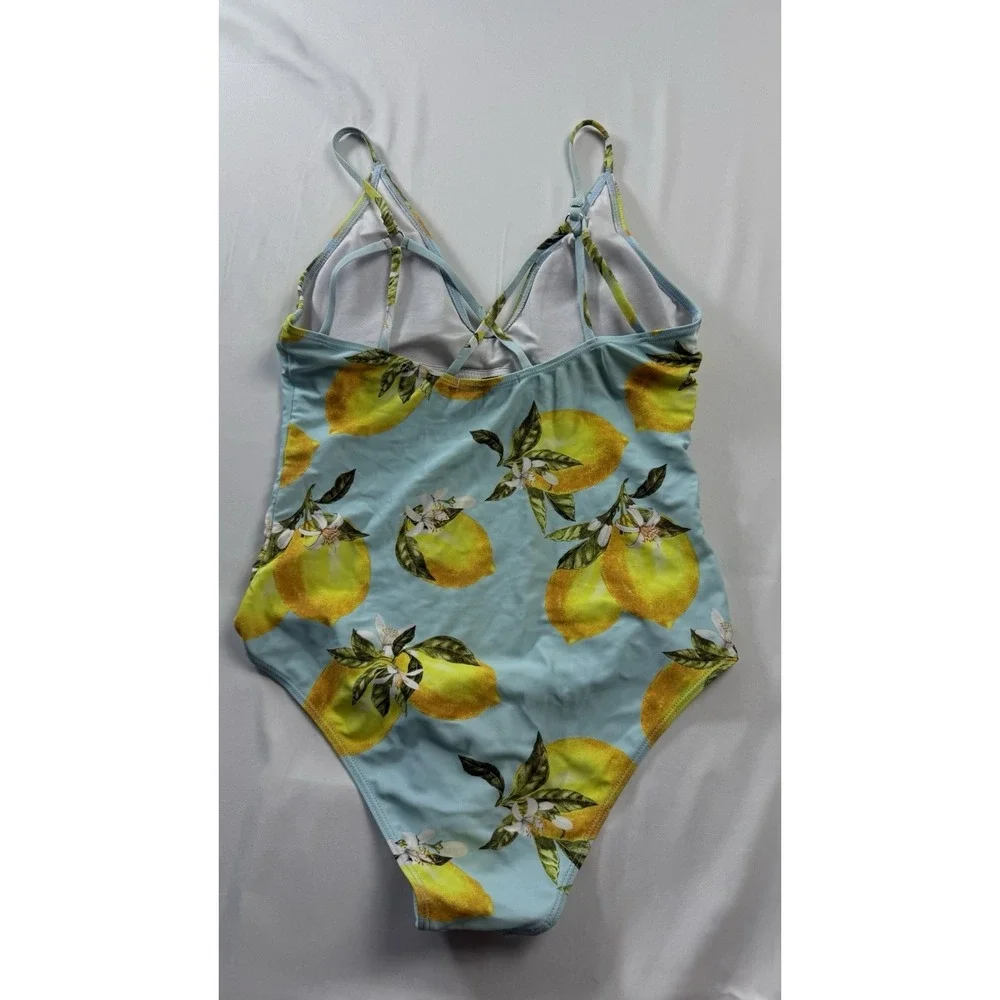 Marinavida Lemon Women' M One Piece Swimsuit‎ Crisscross Strap